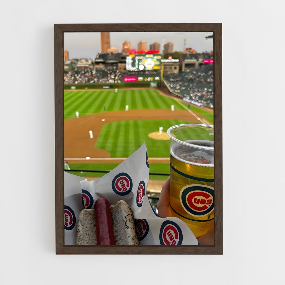 Poster Hot Dog & Beer – affiche Baseball (vue 5)